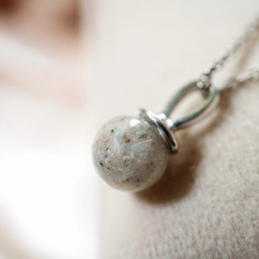 Gömb Medál Gyöngy hamvakkal