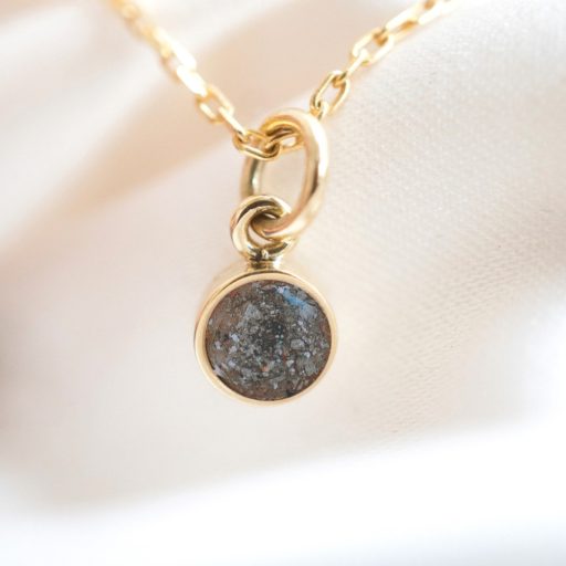 Kör alakú 925 ezüst hamvakból készült kegyeleti medál - több méretben