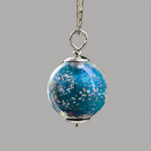 Gömb Medál Gyöngy hamvakkal