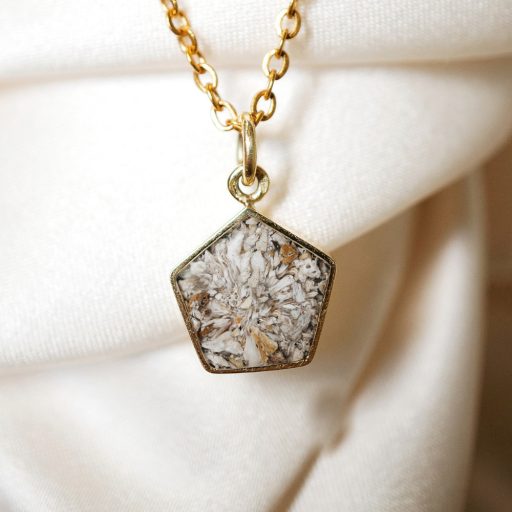 Egyedi alakú ezüst Medál hamvakkal